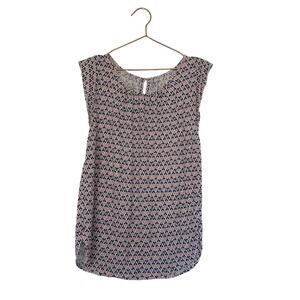 Loft outlet sleeveless printed shell blouse size small
